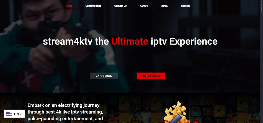 Stream4KTV homepage